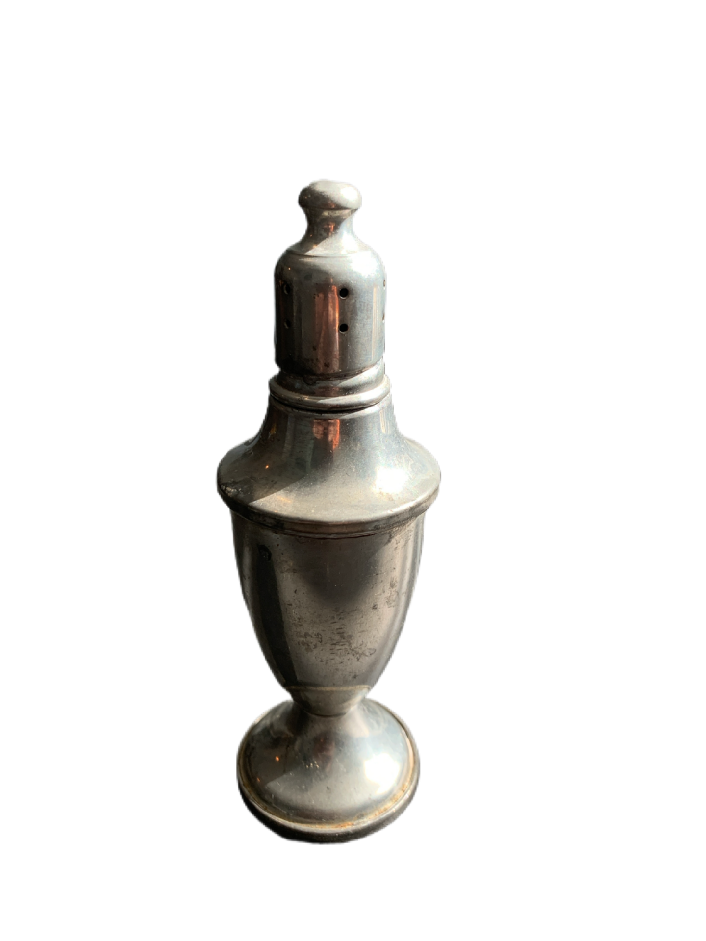 Vintage WEB Pewter Weighted Salt Shaker (or Pepper)