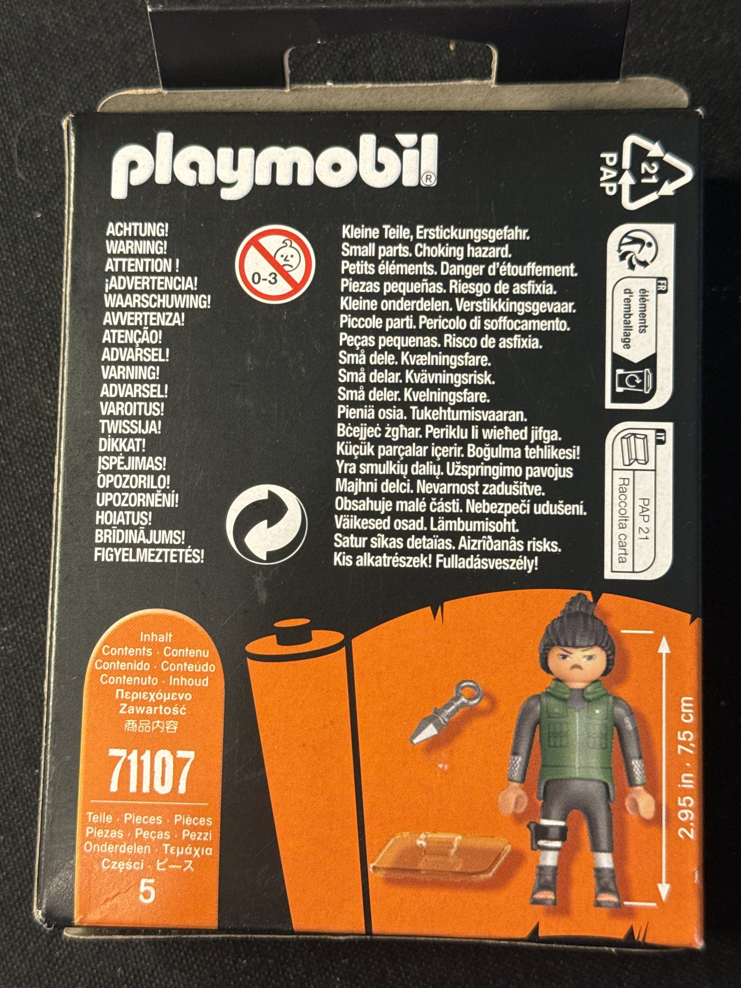 Playmobil Shikamaru Anime Collectible Action Figure Set 71107. New in Box