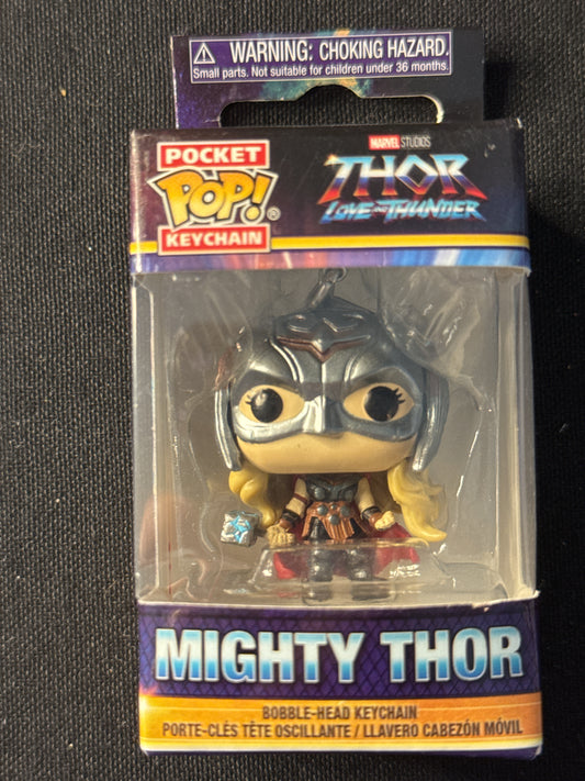 Funko Pocket Pop! Keychain Thor Love & Thunder Mighty Thor Vinyl Figure New in Box