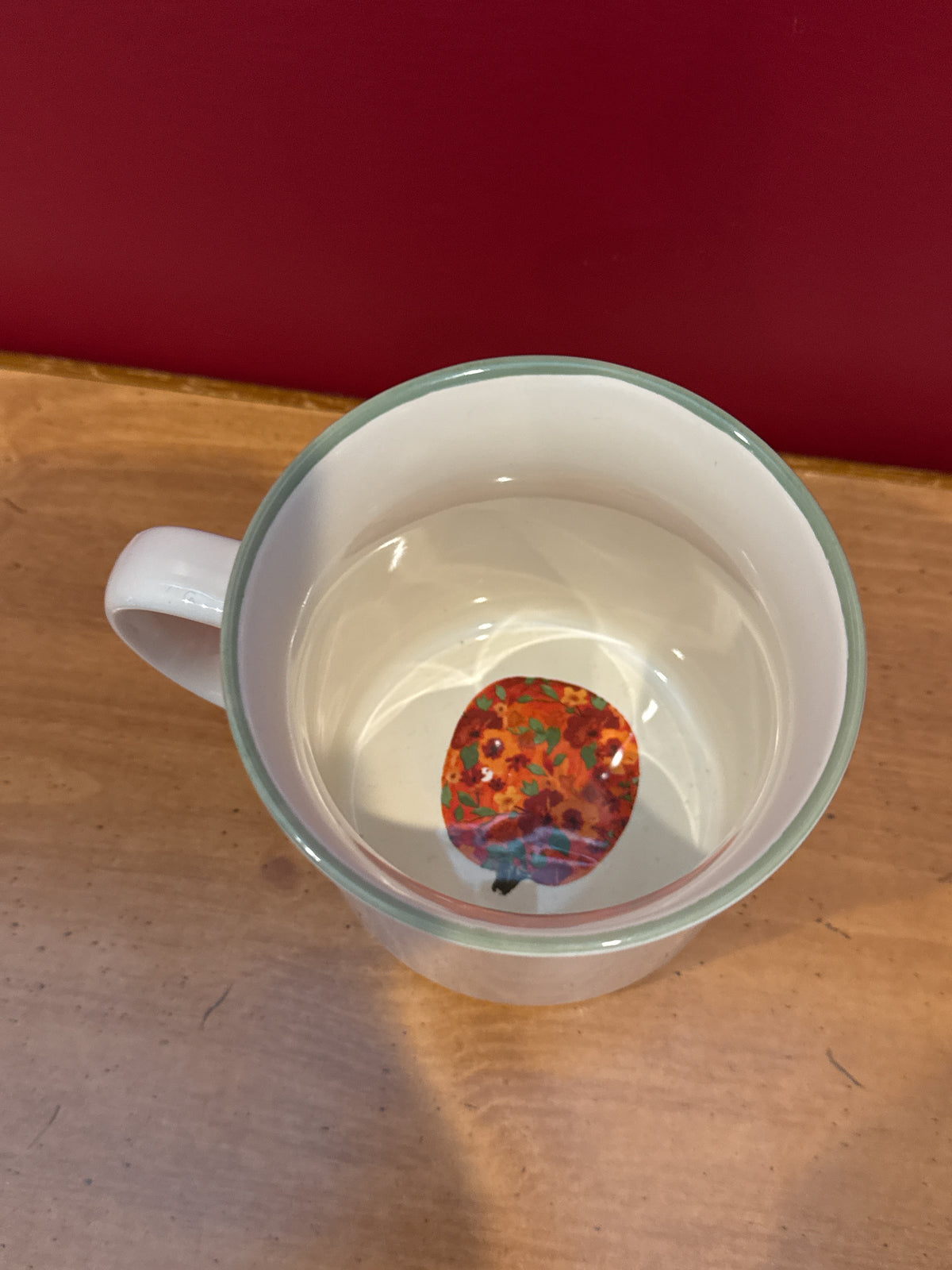 Celebrate It “Hello Fall!” Floral Mug with Pumpkin Interior Design 4 1/8" Tall
