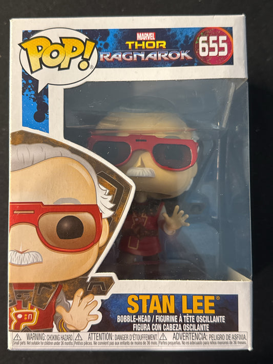 Funko Pop! Marvel Thor Ragnarok #655 Stan Lee Bobble Head New in Box