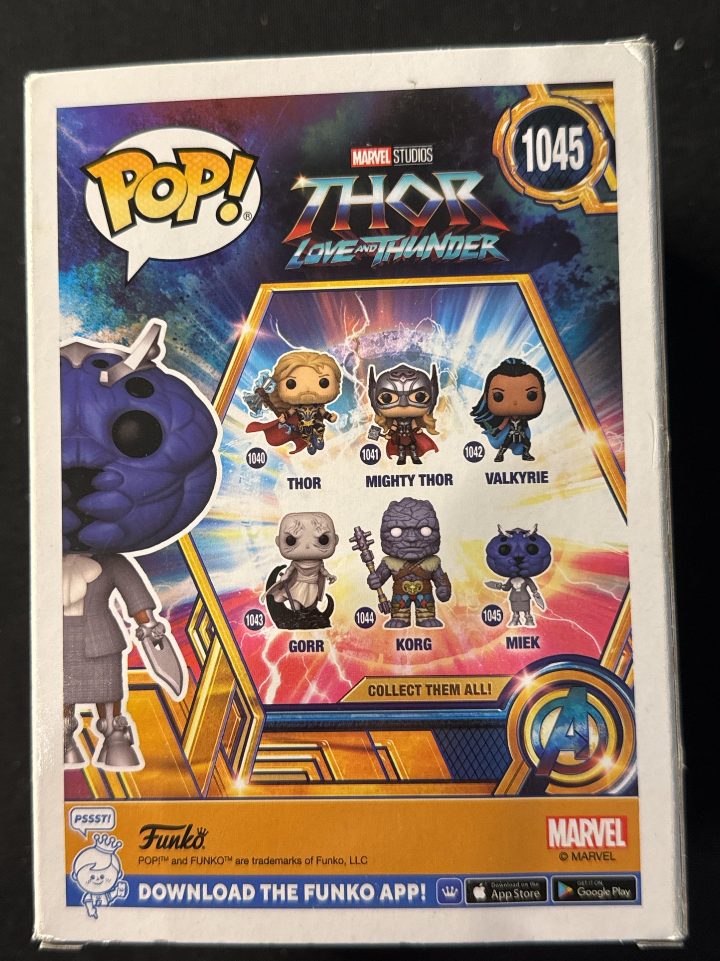 Funko Pop! Marvel Studios Thor Love & Thunder Miek Bobble Head New in Box