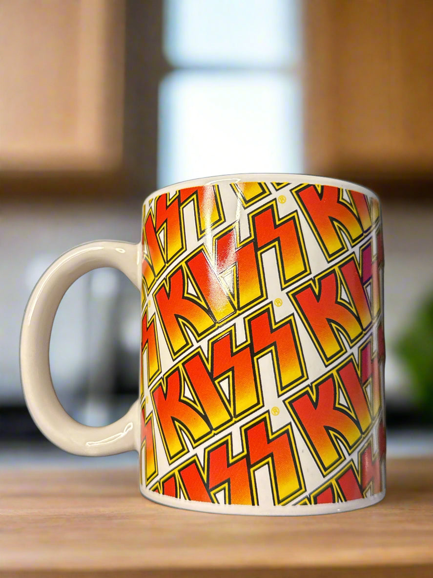 Kiss Coffee Mug Cup Collectible Rare Vintage Licensed New 2008 New in Box
