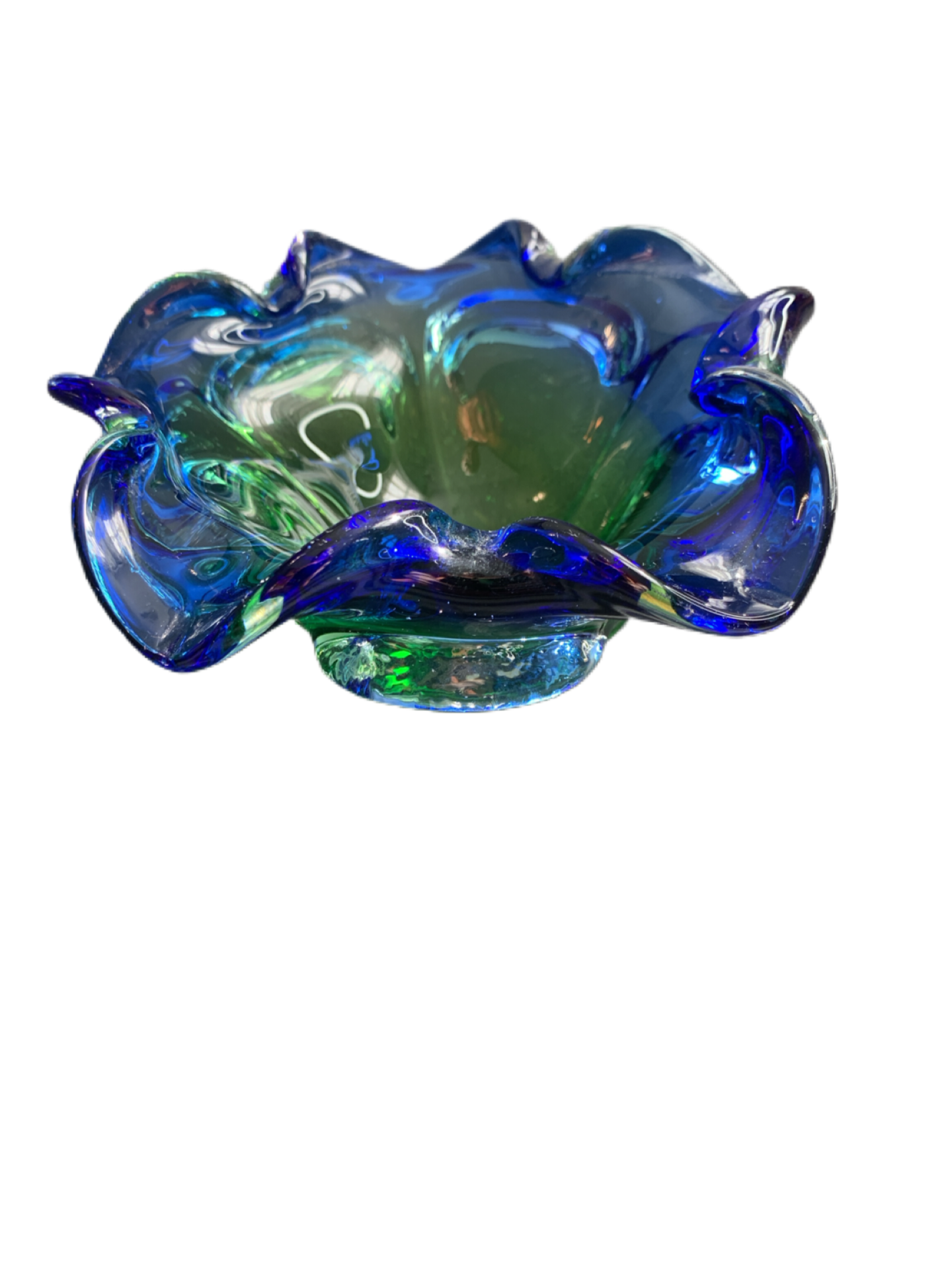 Murano Glass Bowl for Trinkets or Keys 6" wide