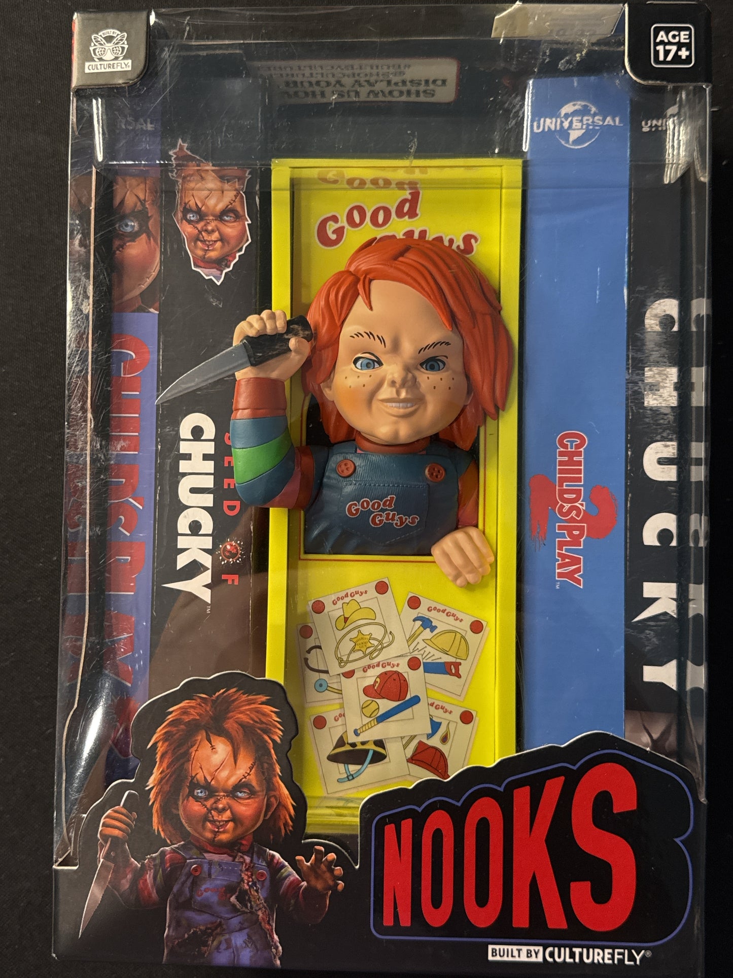 Chucky Good Guys Rare Book Shelf Nook New in Box