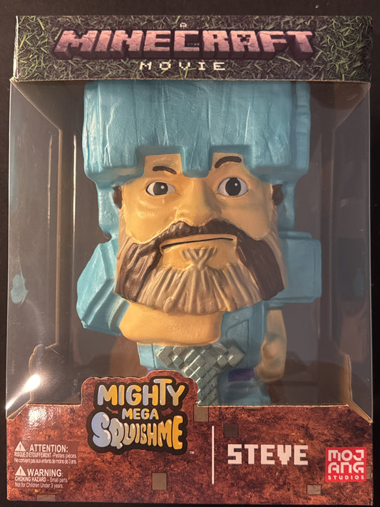 Steve Minecraft Movie Mighty Mega SquishMe 9" Jack Black Figure 2025 New in Box