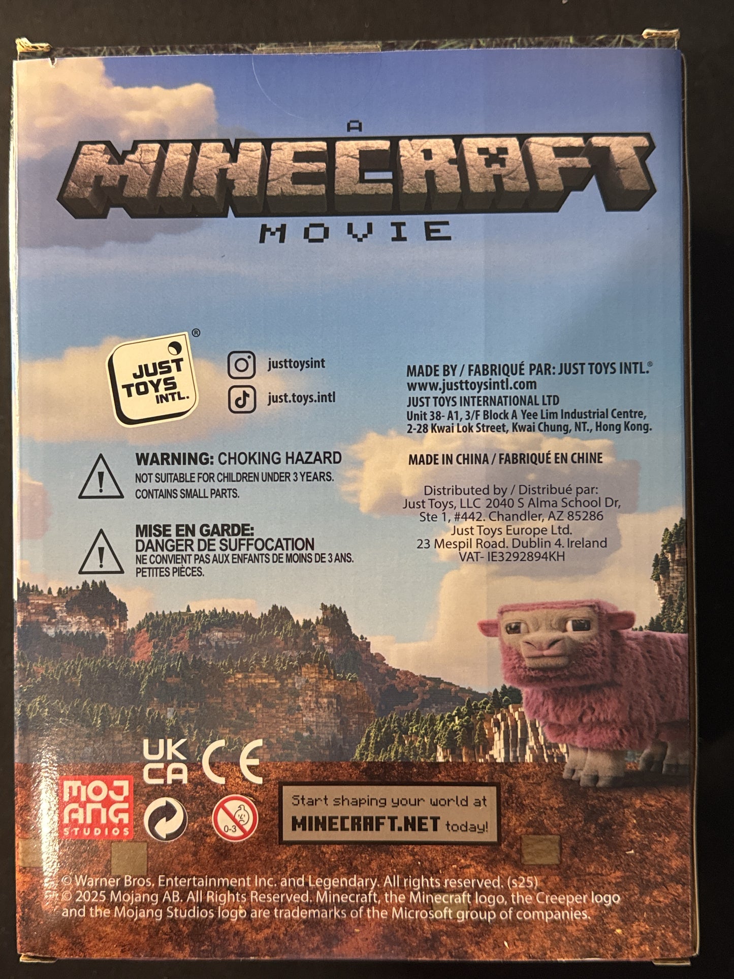 Steve Minecraft Movie Mighty Mega SquishMe 9" Jack Black Figure 2025 New in Box