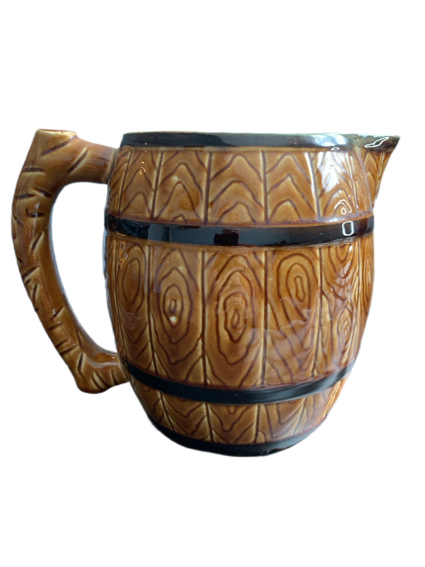 Large Barrell Pitcher Tiki Design Made in Japan 200 Ounces