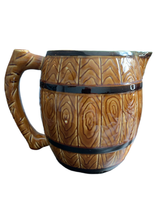 Large Barrell Pitcher Tiki Design Made in Japan 200 Ounces