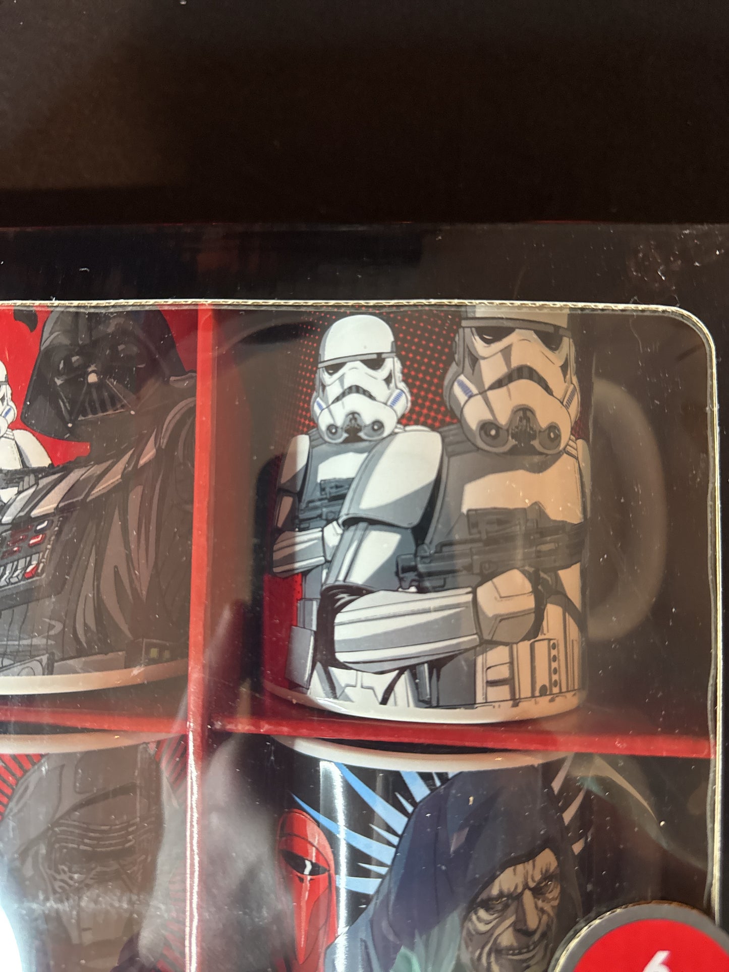 Galerie Star Wars Dark Side 6 Mug Set with Cocoa 6oz. Packets 15oz Coffee Cups Mugs NIB