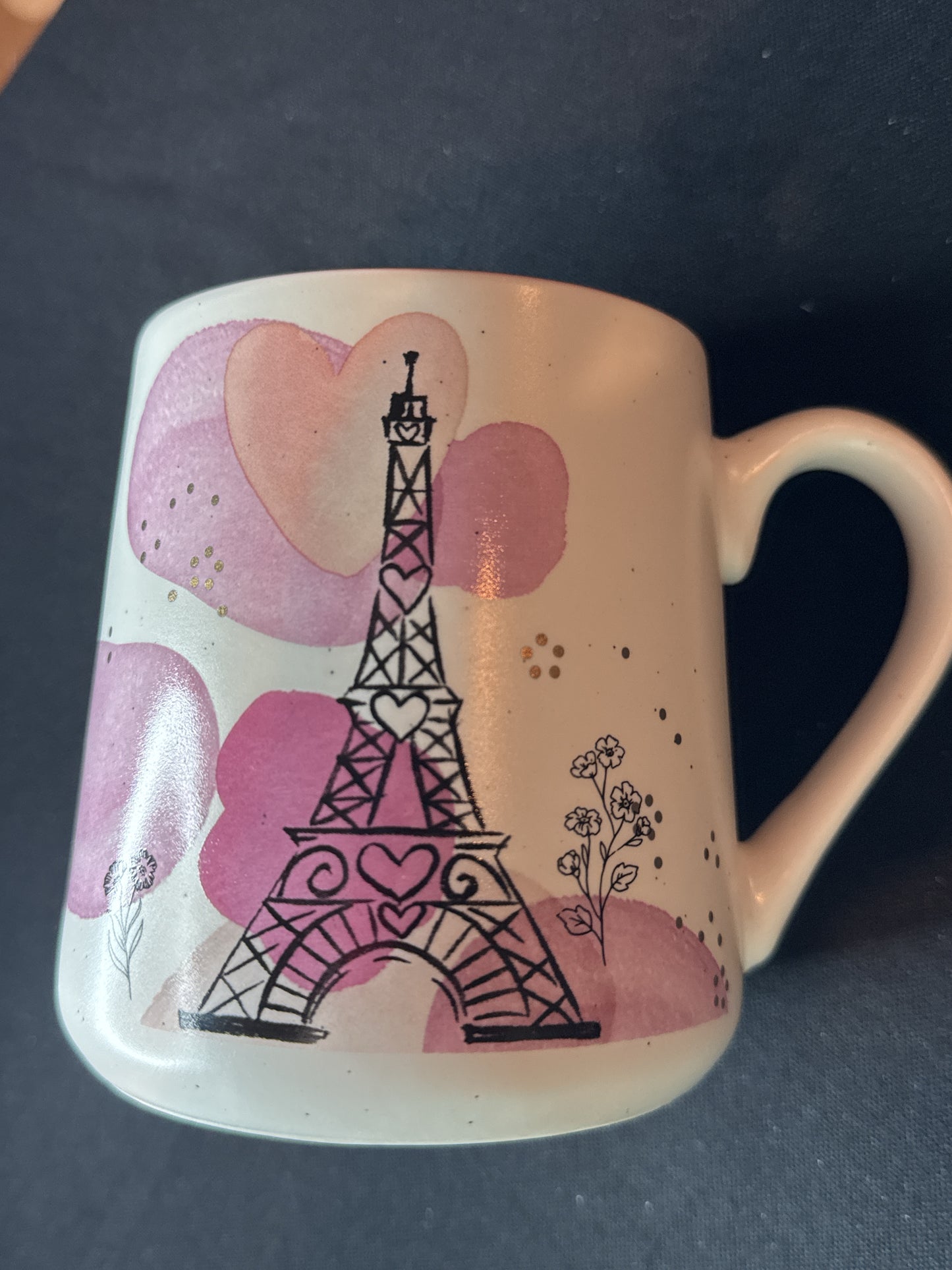 Sheffield Home Large 20oz Paris in Spring Coffee Mug Cup Eiffel Tower and Flowers New