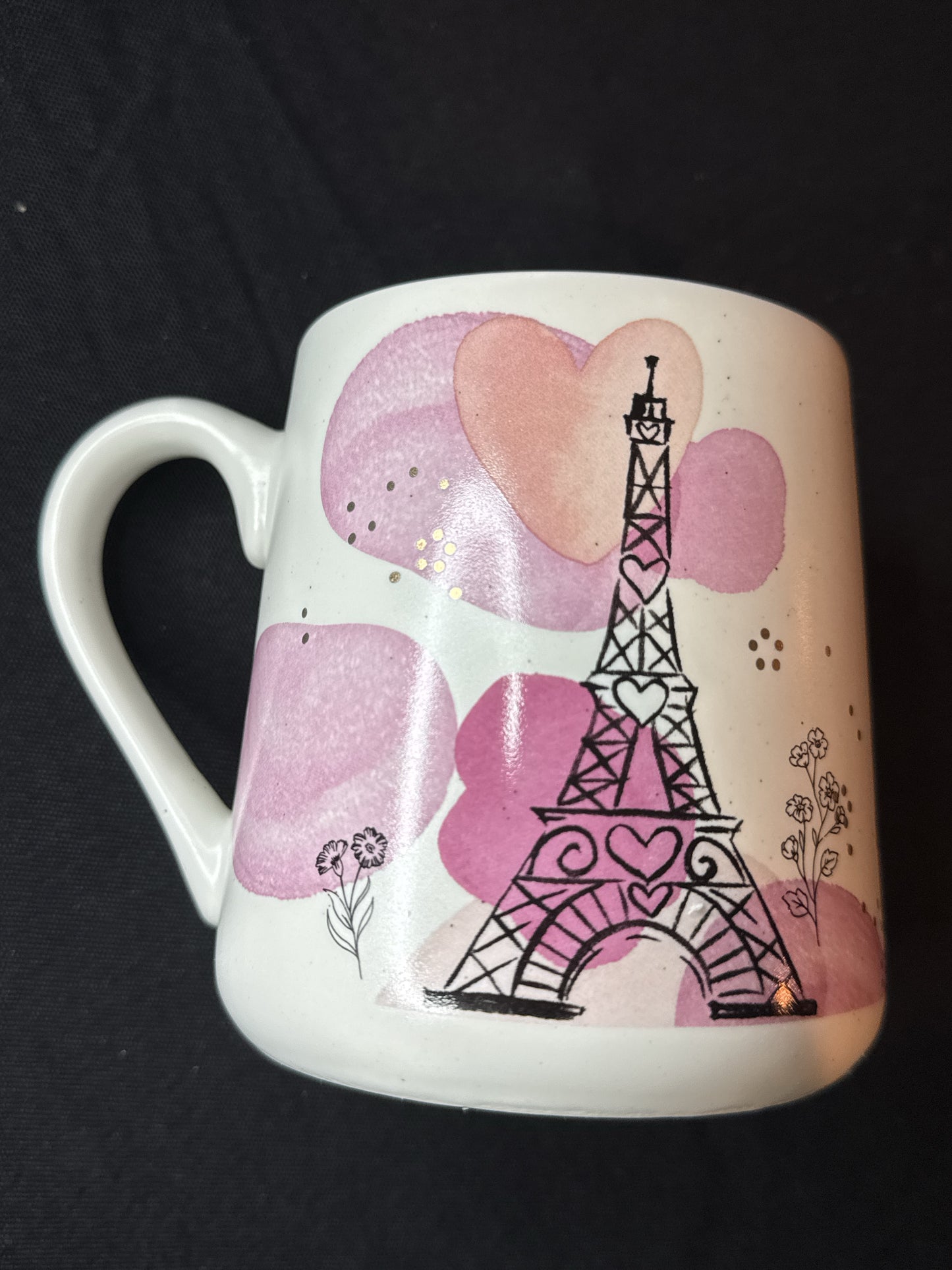 Sheffield Home Large 20oz Paris in Spring Coffee Mug Cup Eiffel Tower and Flowers New