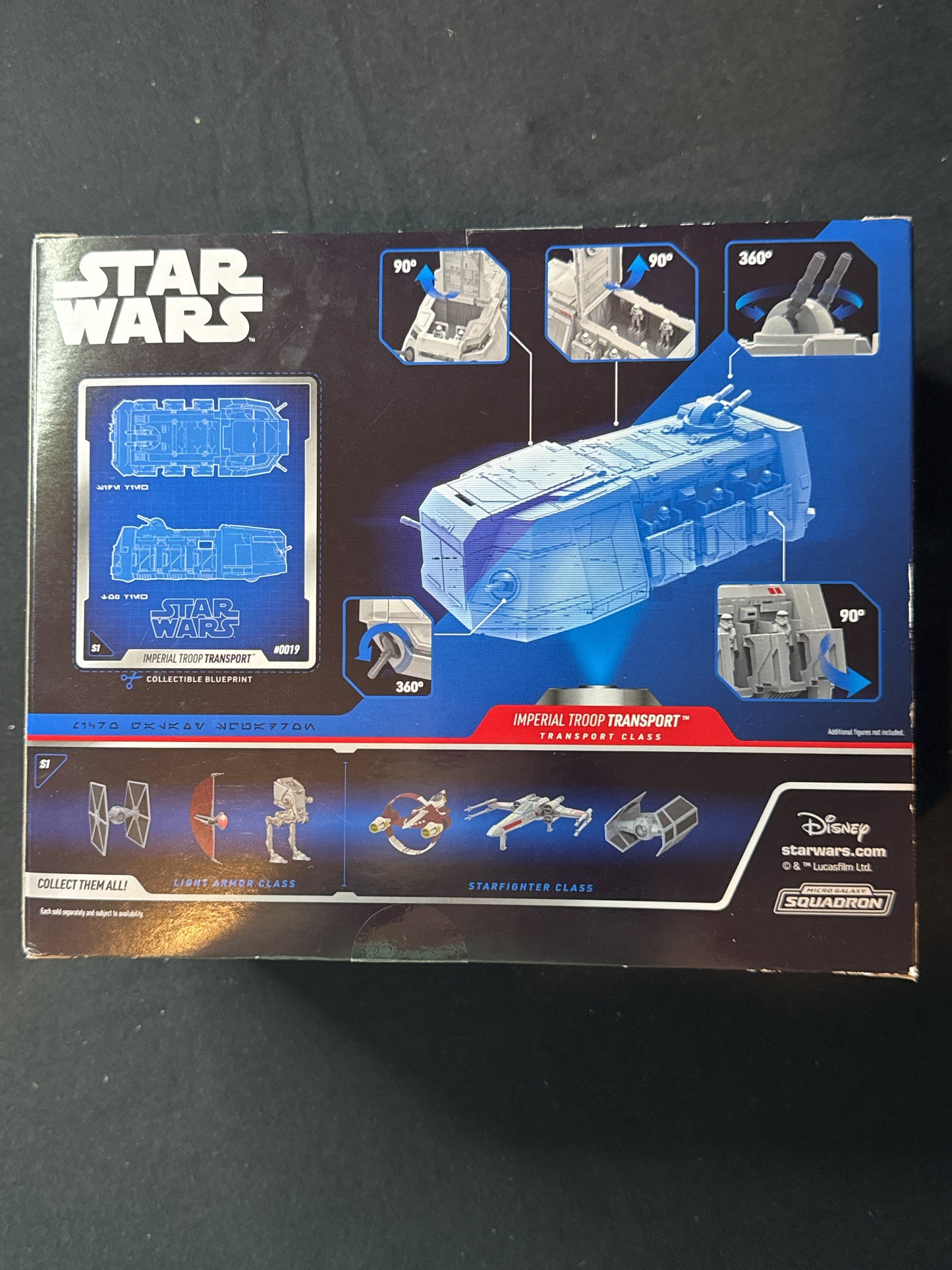 Star Wars Micro Galaxy Squadron Imperial Troop Transport Launch Edition New in Box