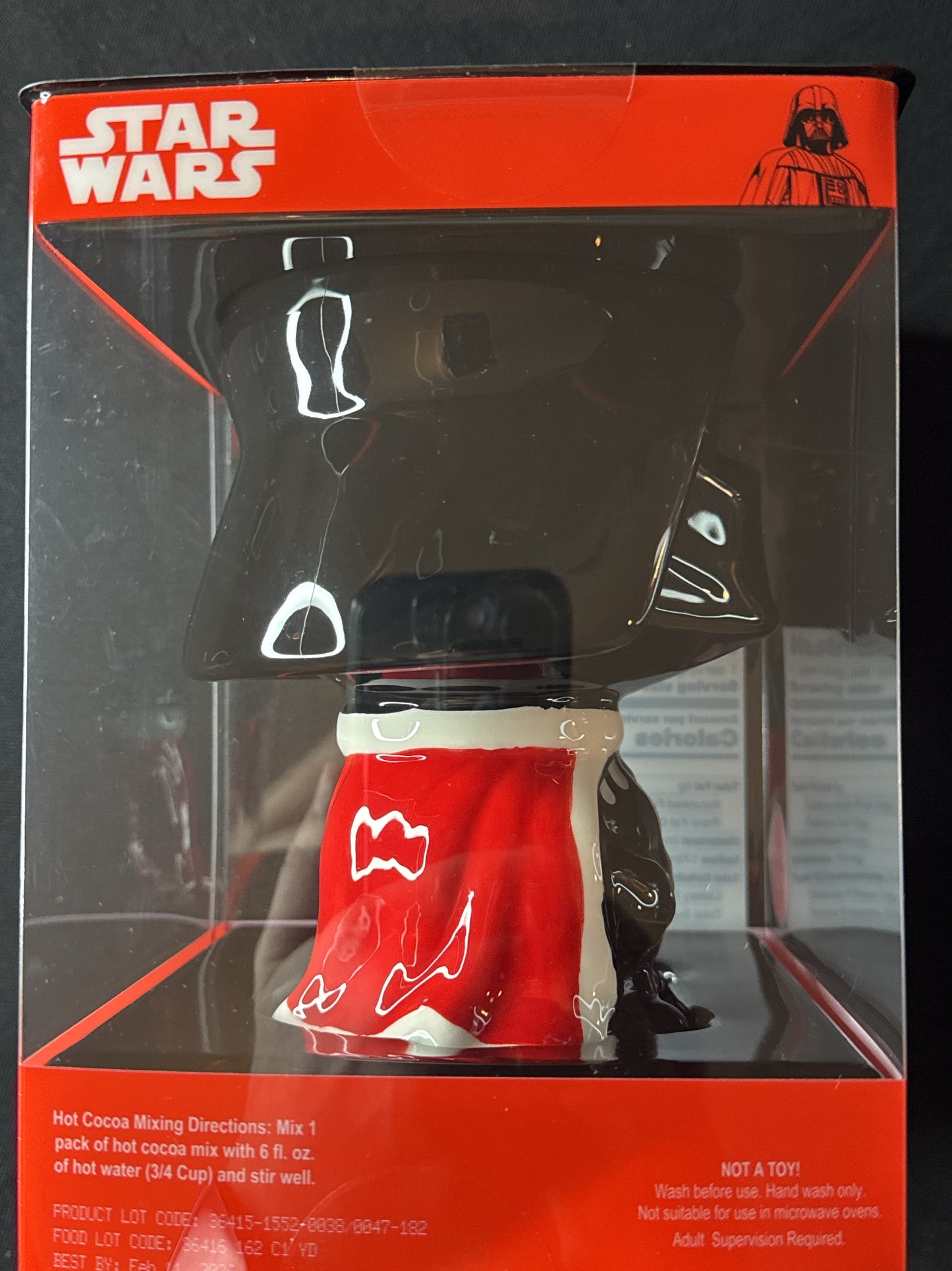 Disney Star Wars Darth Vader Goblet Mug w/ Hot Chocolate Cocoa Mix 2024 Edition New in Box