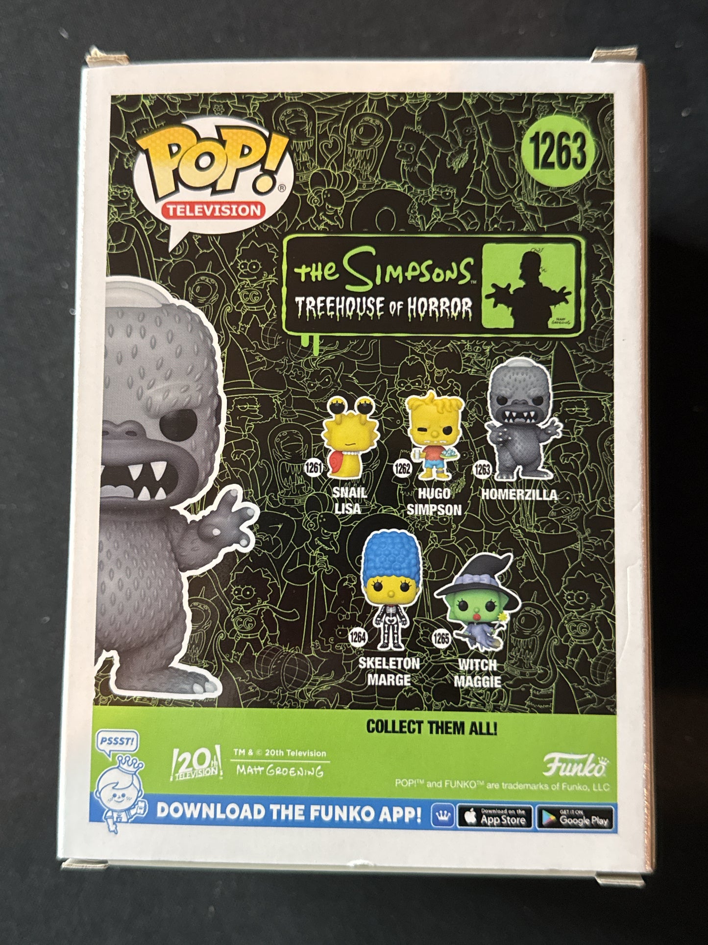 Funko Pop! Television The Simpsons #1263 Treehouse of Horror Homerzilla Vinyl Figure NIB