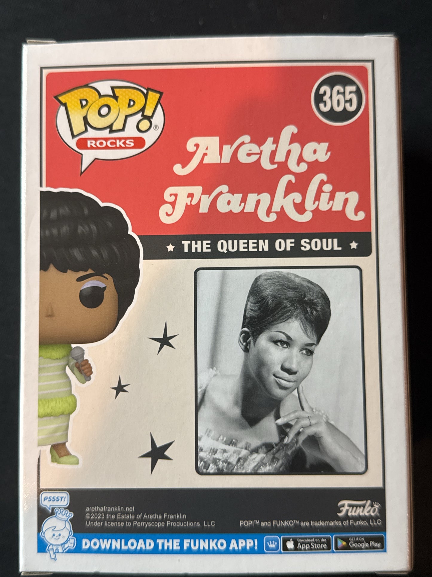 Funko Pop! Rocks Aretha Franklin #365 Vinyl Figure New in Box