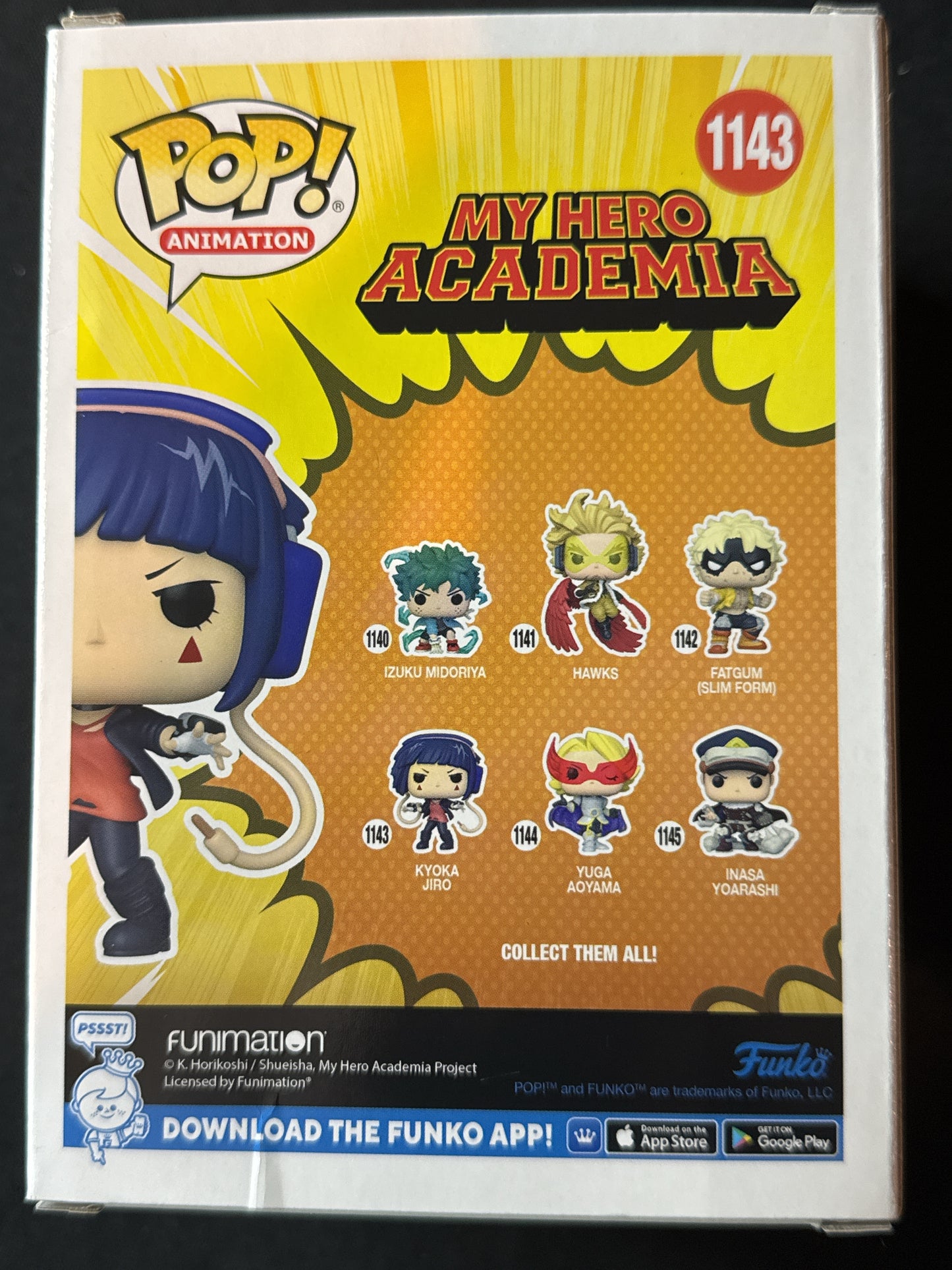 Funko Pop! Animation My Hero Academia #1143 Kyoka Jiro Vinyl Figure New in Box