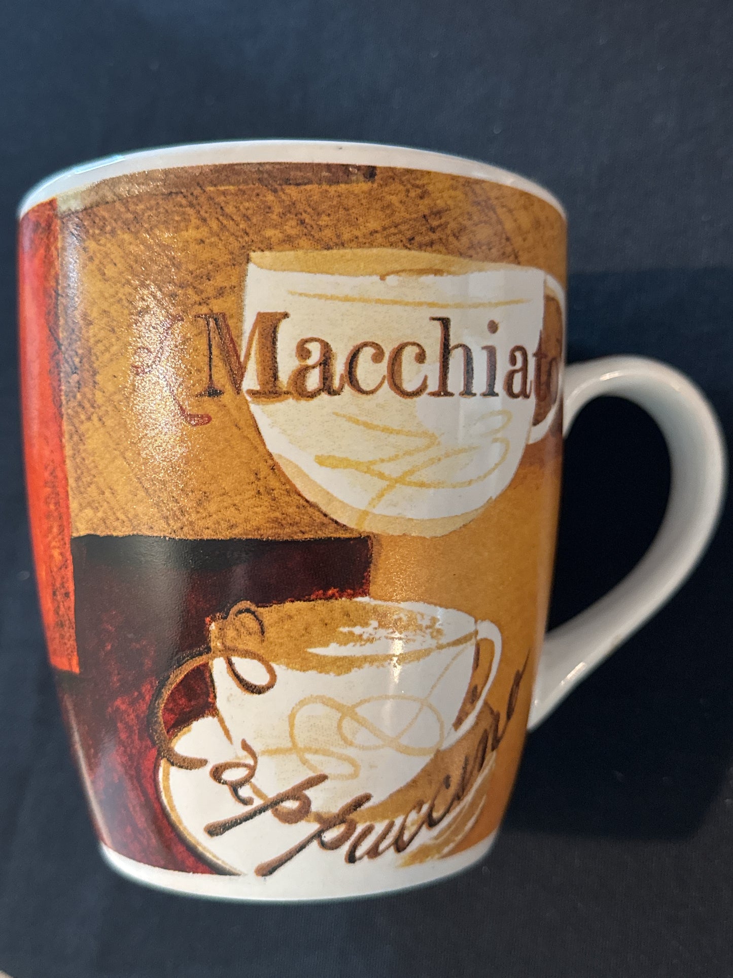 Large Gibson Home Coffee Mug Cup Themed Macchiato Cappuccino 24oz