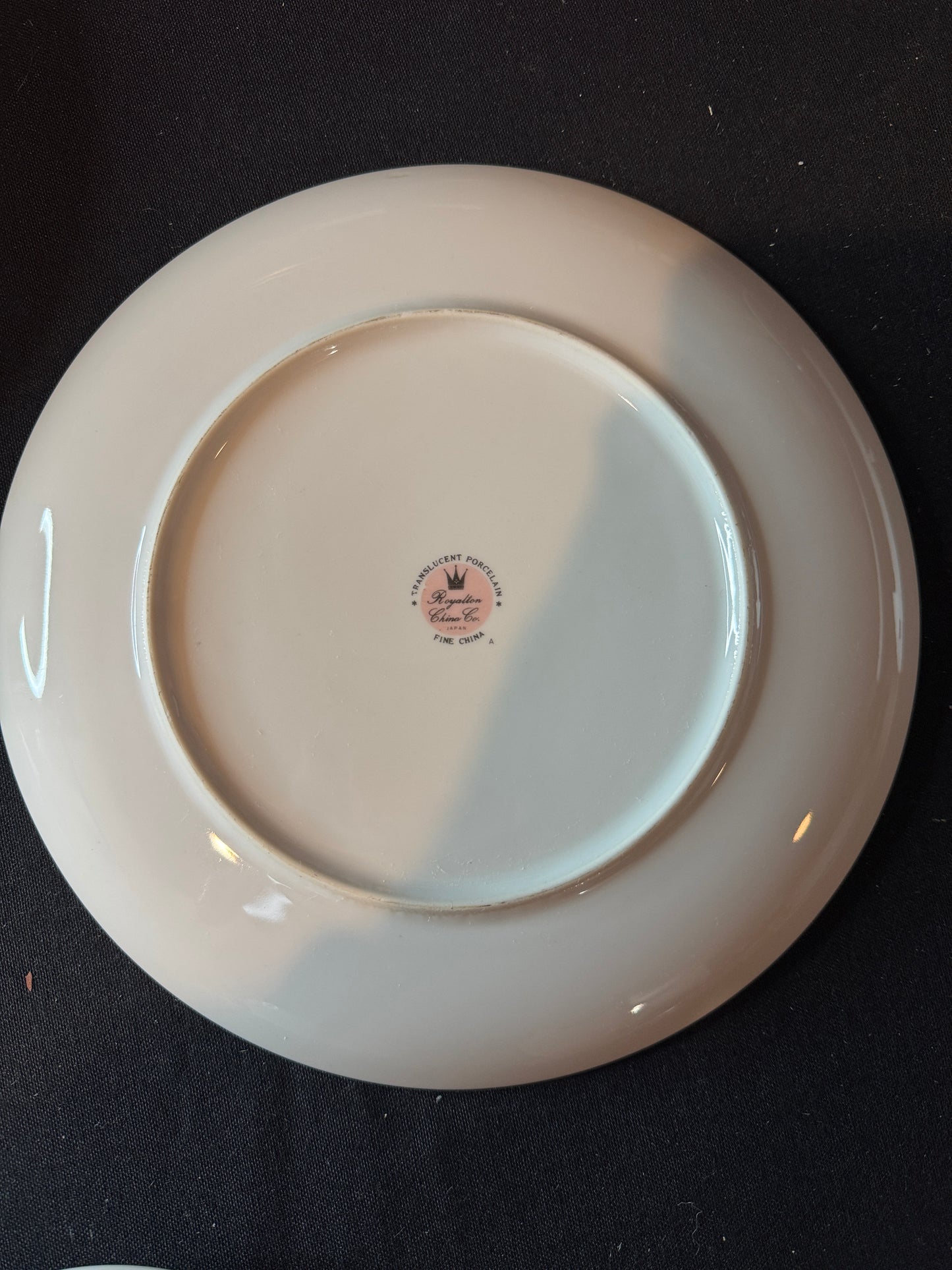 Royalton China Co. Translucent Porcelain Lunch Plate 9.25" Wide