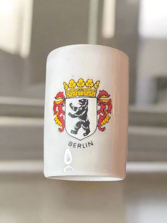 Vintage Miniature Germany Berlin Shot Glass 2.25" Tall