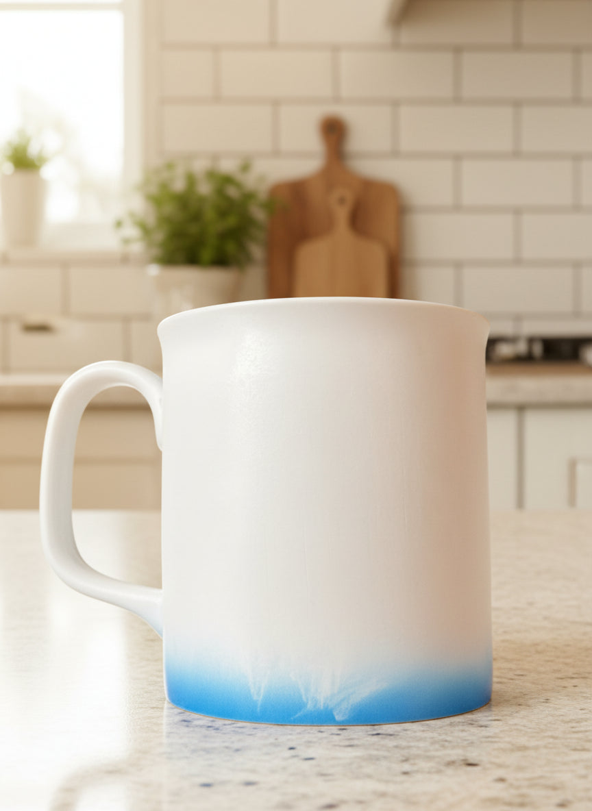 Souvenir Virgin Islands Coffee Cup Mug St. Thomas, St. John, St. Croix Fish 3.5" Tall