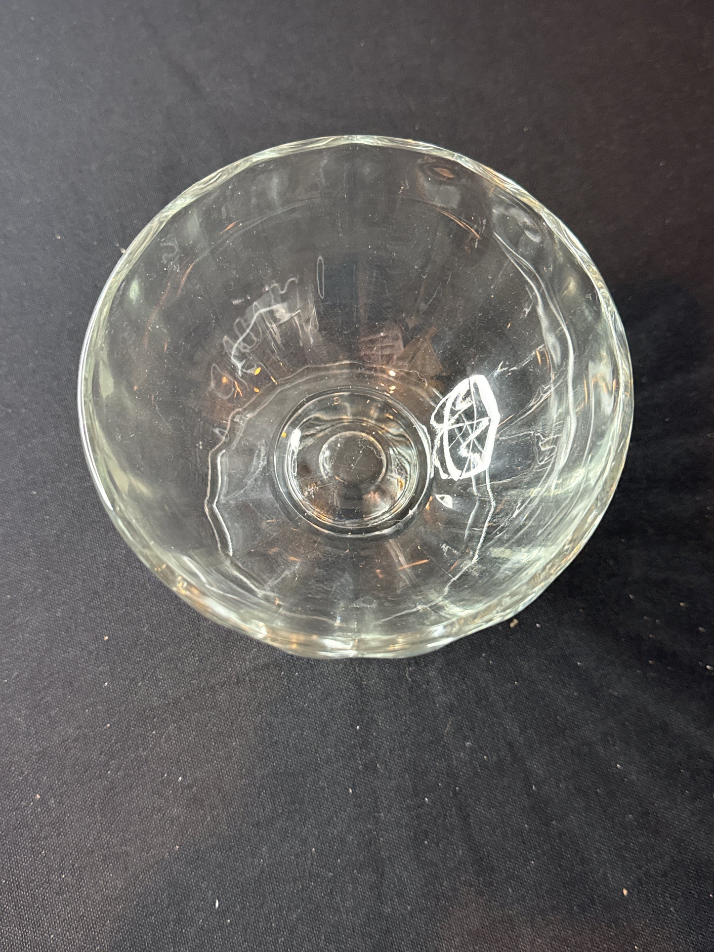 Vintage Libbey Clear Glass Footed Pedestal Large Ice Cream Sundae Bowl 15oz 4.5" Tall