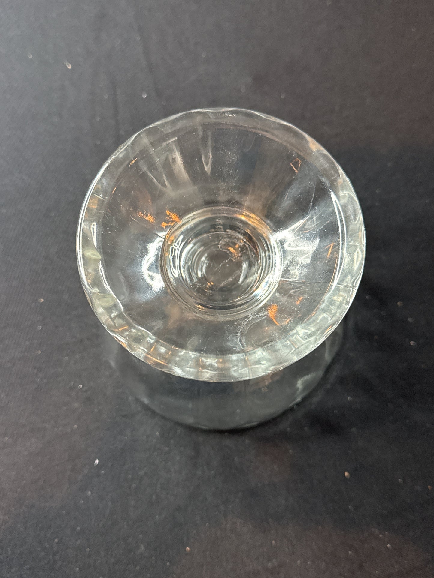 Vintage Libbey Clear Glass Footed Pedestal Large Ice Cream Sundae Bowl 15oz 4.5" Tall