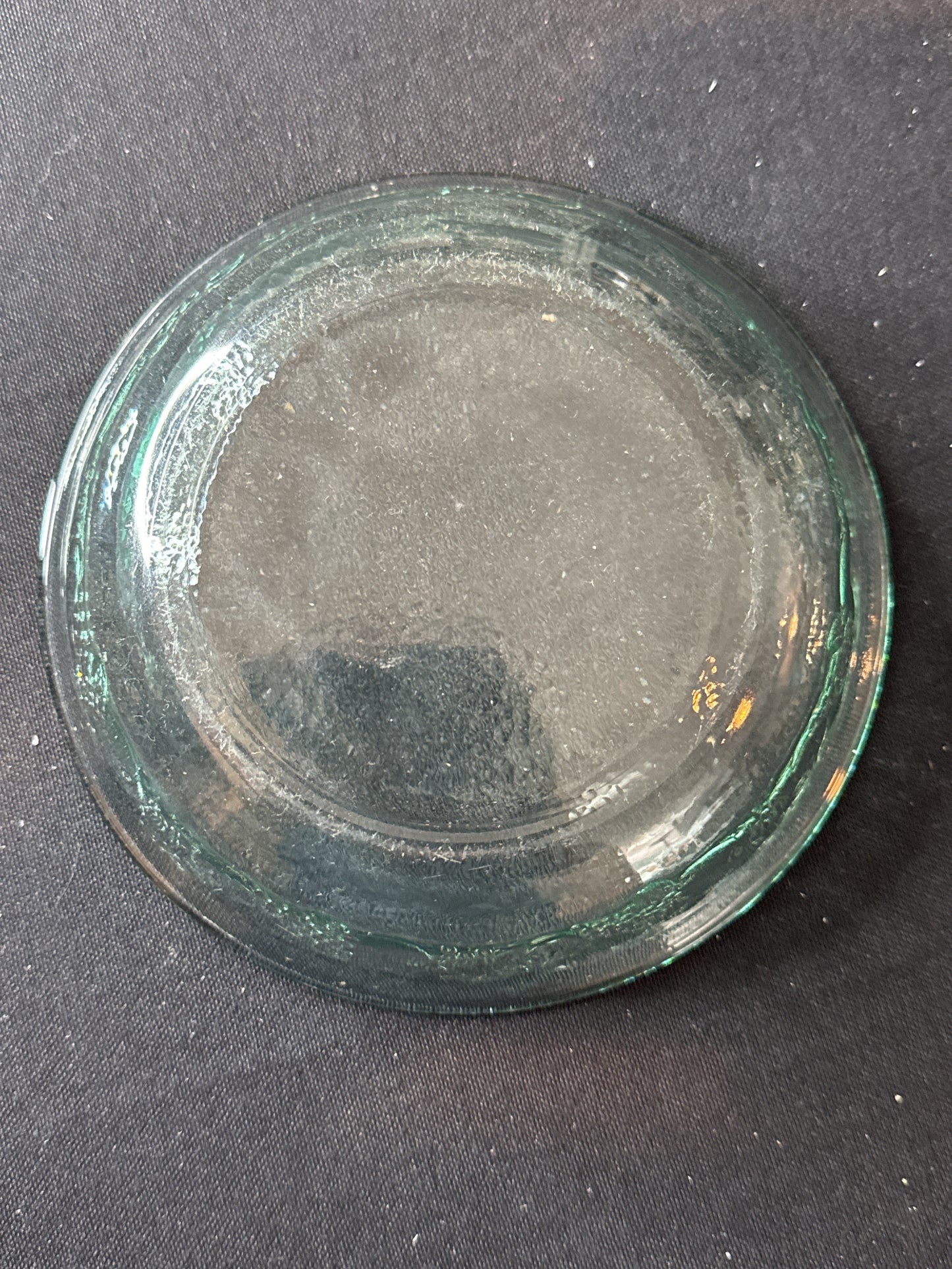 Libbey Orchard Fruit Green Pattern Green Glass Cereal Bowl 6.25" Wide x 1.5" Tall