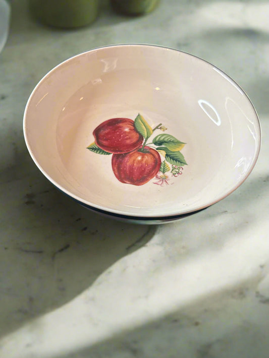 Casuals Apple Blossom by China Pearl 9" Vegetable Serving Bowl 2.5" Tall