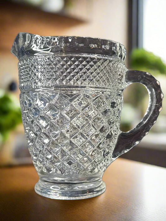 Anchor Hocking Wexford Pint Pitcher 5.25" Tall x 4" Wide