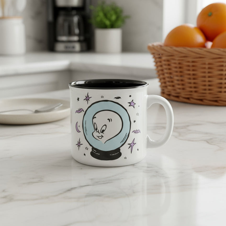 Casper The Friendly Ghost Coffee Cup Mug 20oz Silver Buffalo 4 1/8" Tall New