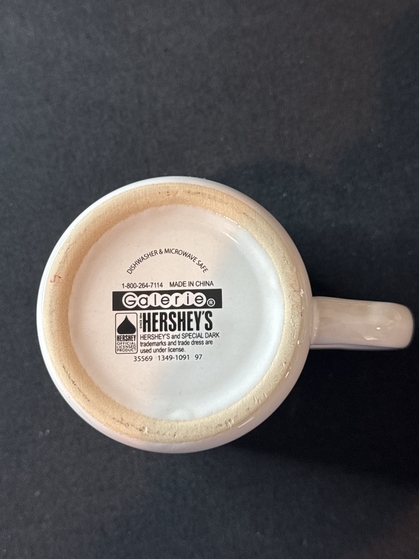 Hershey's Special Dark Chocolate Coffee Cup Mug 10oz Galerie 3 7/8" Tall