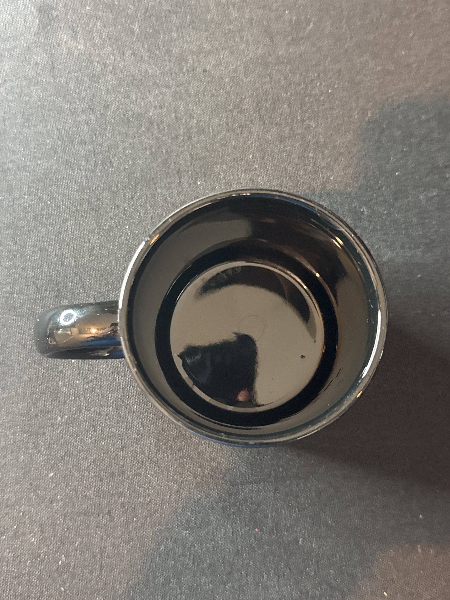 Planet Hollywood Miami Florida Black Coffee Mug Cup 3 5/8" Tall Rare Vintage