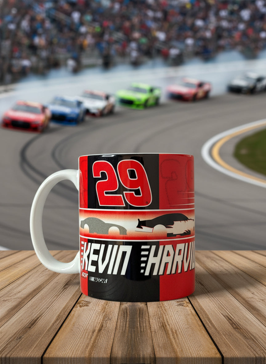 Kevin Harvick #29 NASCAR Coffee Cup Mug New 3.75" Tall