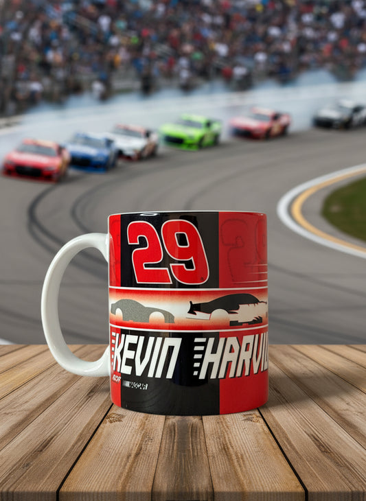 Kevin Harvick #29 NASCAR Coffee Cup Mug New 3.75" Tall