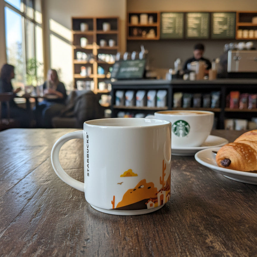 Phoenix, Arizona You Are Here Starbucks Coffee Mug Cup Orange Interior 3.5" Tall 2017