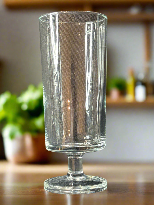 Straight Sided Champagne Flute Glass 5 3/8" Tall