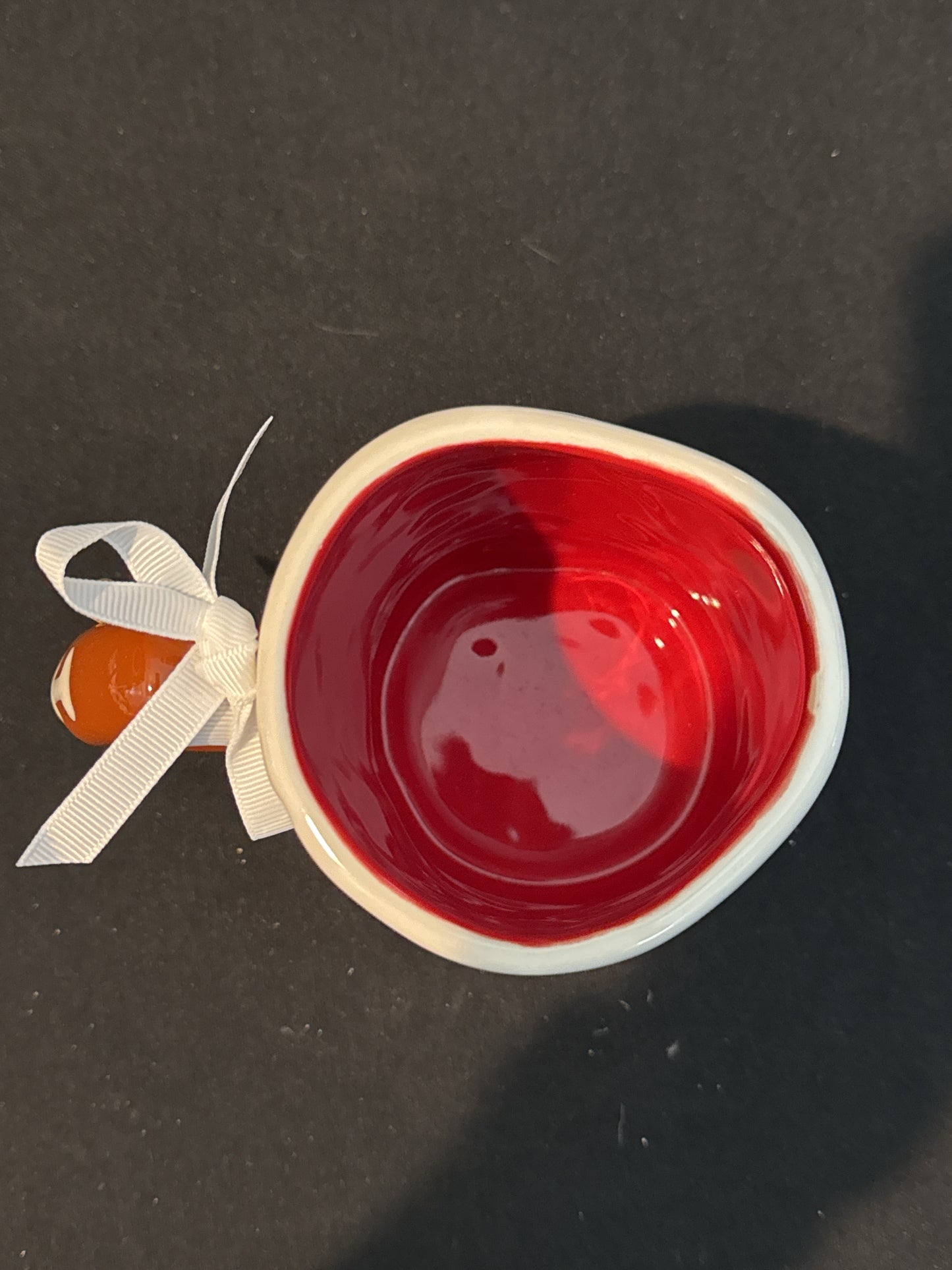 Rae Dunn Peanuts Football Season 4 7/8" Tall Coffee Cup Mug Red Interior New