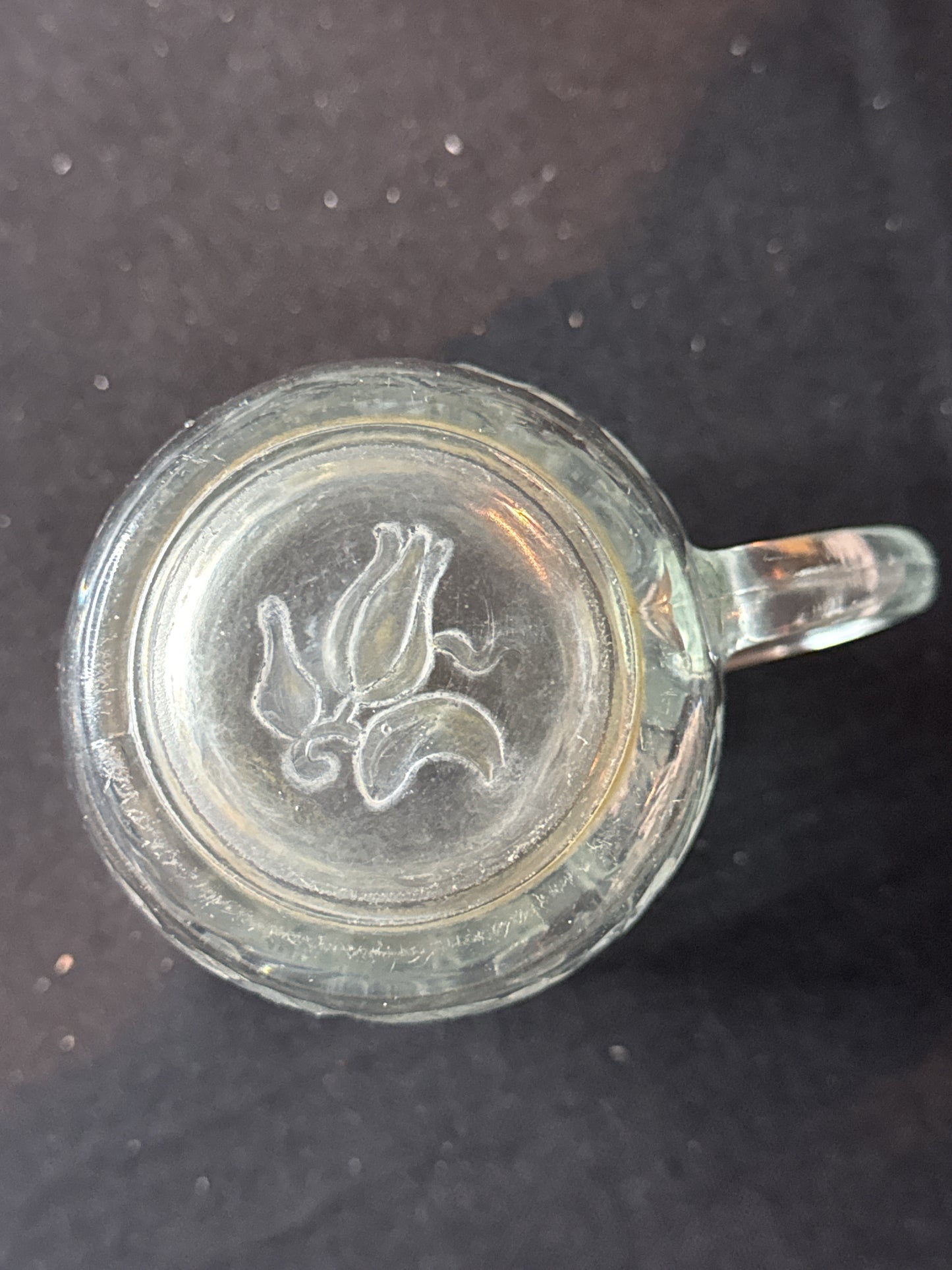 Fantasia Coffee Mug Cup 4" Tall by Princess House Crystal 2 7/8" Wide at Rim