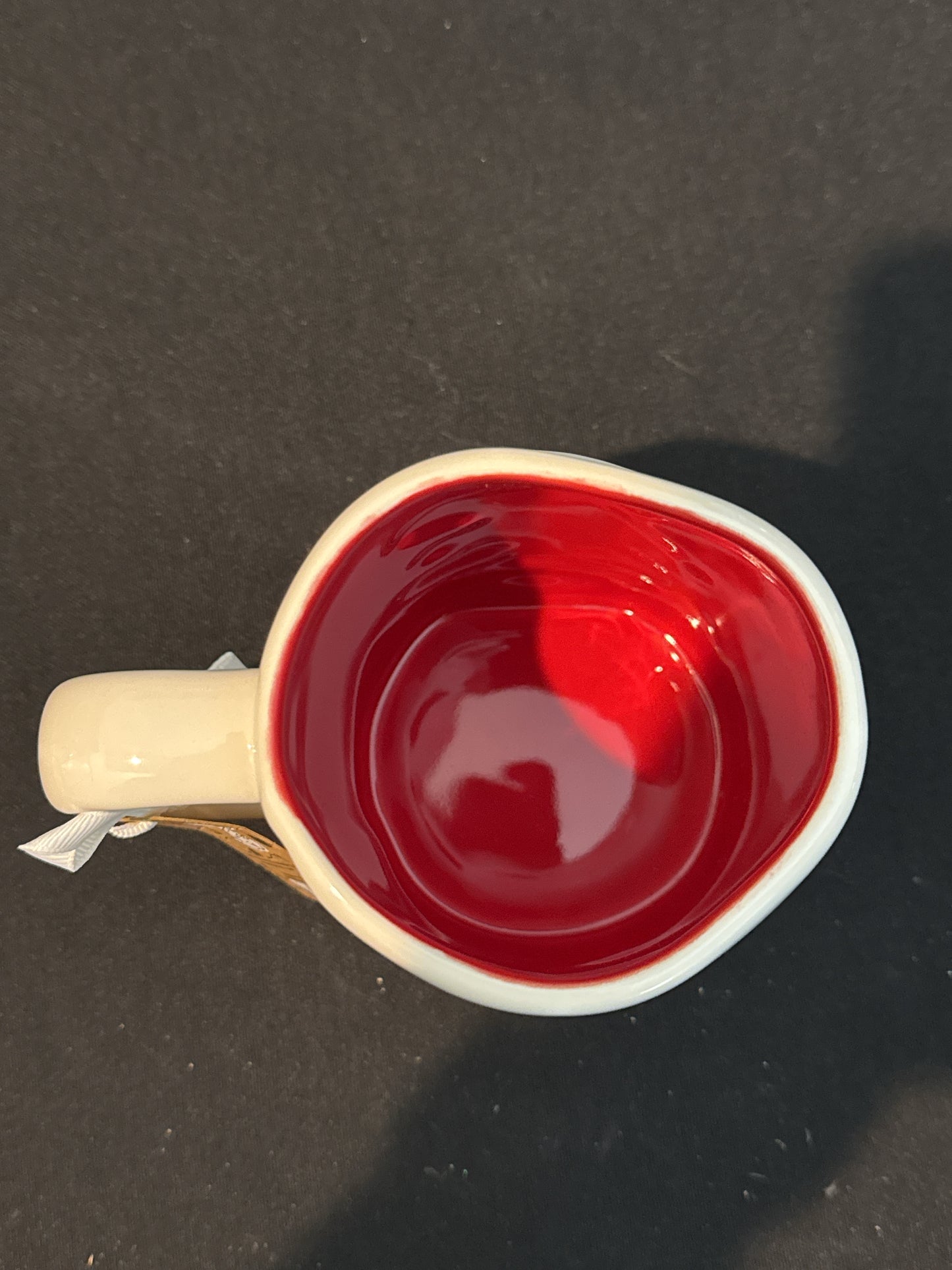 Rae Dunn Peanuts Fumble Snoopy Woodstock Red Interior New 4.75" Tall Coffee Cup Mug