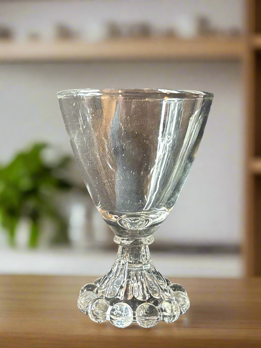 Berwick Boopie Clear Pattern Liquor Glass By Anchor Hocking-Crystal 3.75" Tall x 2.75" Wide