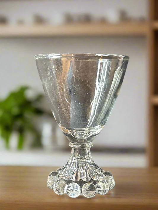 Berwick Boopie Clear Pattern Liquor Glass By Anchor Hocking-Crystal 3.75" Tall x 2.75" Wide