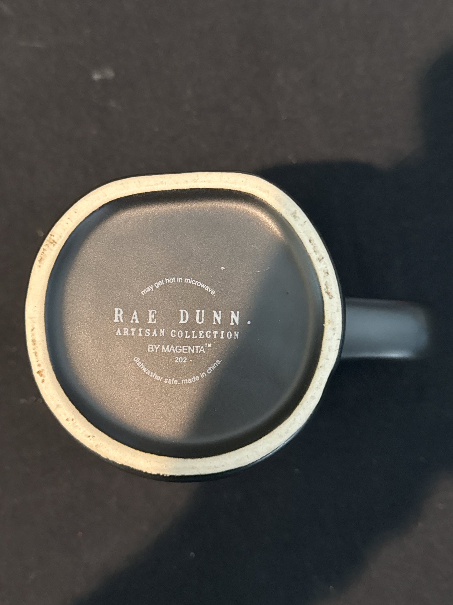 Rae Dunn Gulp Black Coffee Mug Cup New 4 7/8" Tall Artisan Collection by Magenta