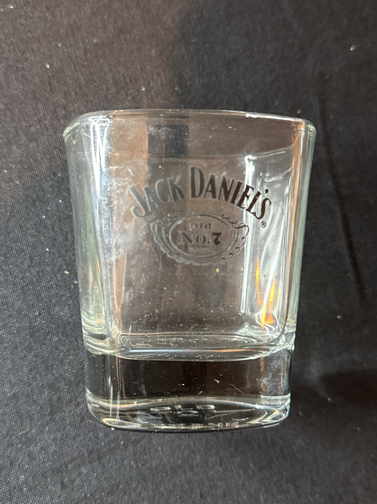 Vintage Jack Daniels No. 7 Whiskey Glass 3.5" Tall x 3.25" Wide at Rim