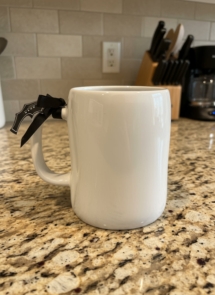 Rae Dunn Artisan Collection by Magenta Eek! Bats 4.75" Tall New Coffee Cup Mug