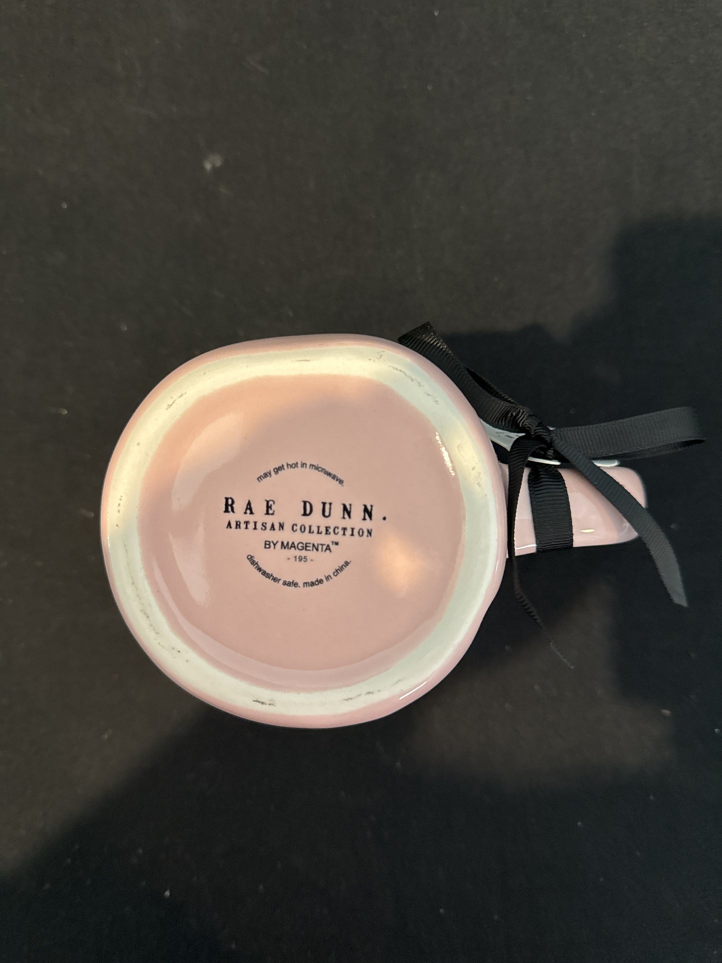 Rae Dunn Pink Nama' Stay Ghostly Coffee Cup Mug Artisan Collection by Magenta 5" Tall New