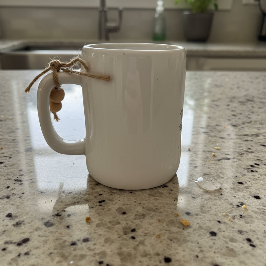 Rae Dunn Pumpkin Spice Large Coffee Cup Mug Artisan Collection by Magenta 4.75" Tall New