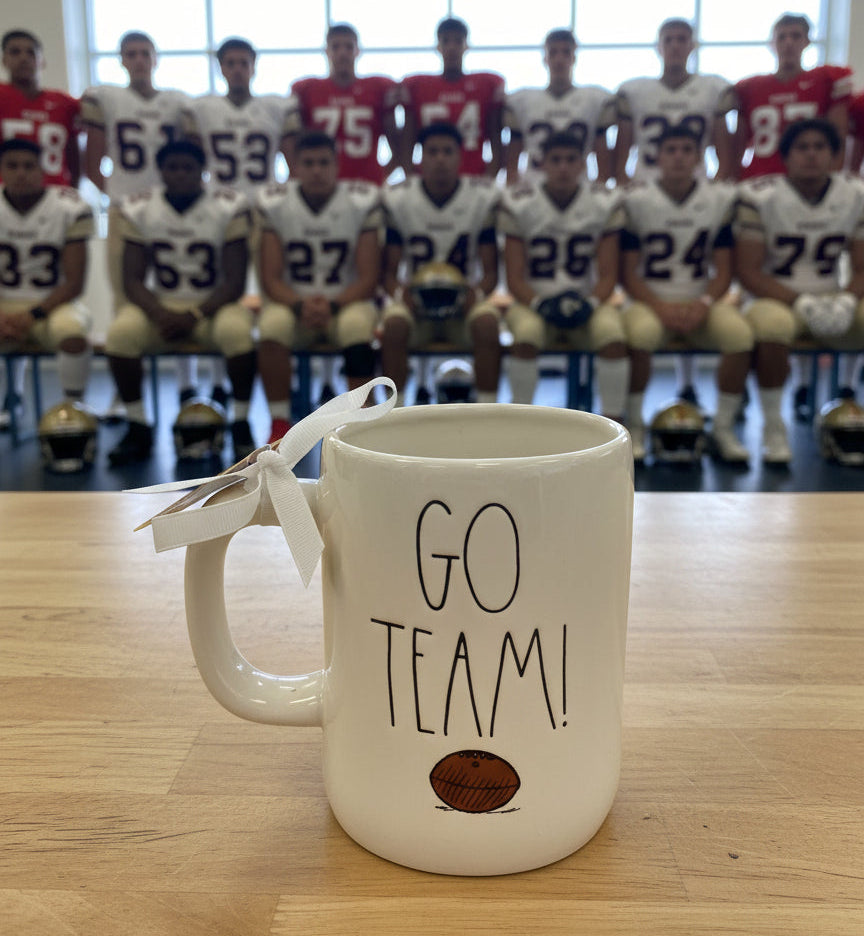 Peanuts Snoopy Woodstock Rae Dunn Coffee Cup Mug Blue Interior New 5" Tall