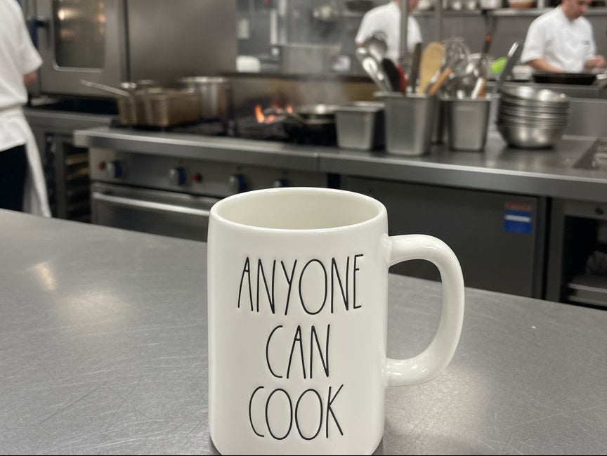 Rae Dunn Anyone Can Cook Ratatouille Coffee Cup Mug Pixar 5" Tall New