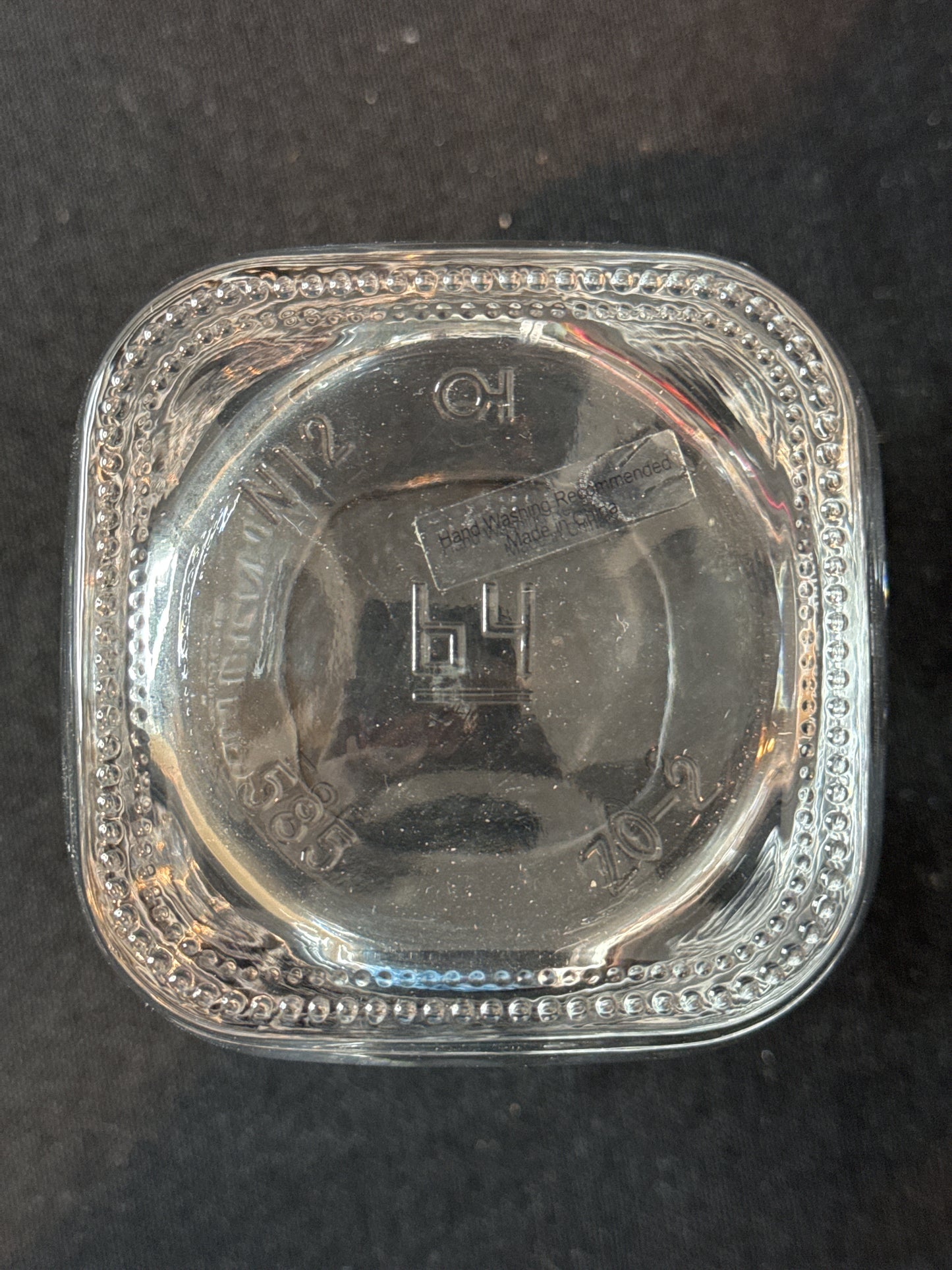 JIm Beam Bourbon Whiskey Etched Logo Barware Rounded Bourbon Glass 3.75" Tall